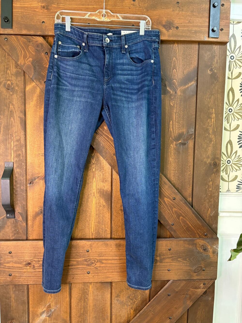 Rag & Bone Jeans Womens 32 Cate Mid Rise Ankle Skinny Blue
